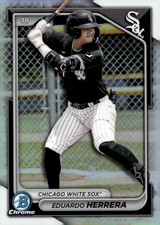 2024 Bowman Draft Chrome Refractor - #BDC-179 Eduardo Herrera White Sox