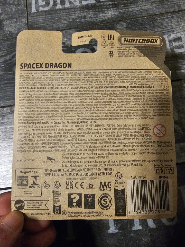 MATCHBOX - SKY BUSTER SPACEX DRAGON NEU/OVP - SELTEN  - Bild 2 von 2