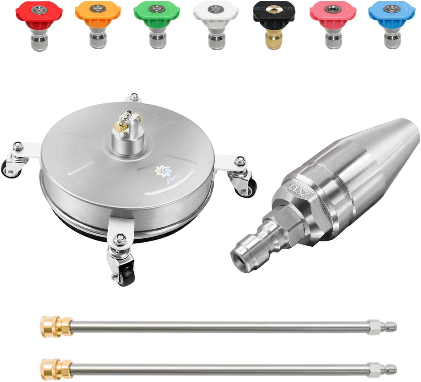 14-inch Surface Cleaner with Turbo Nozzle and 7 Nozzle Tips  