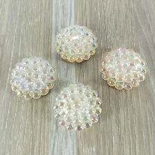 Nony Button Covers Iridescent Bubble Cluster VTG Sewing Home Craft Supplies