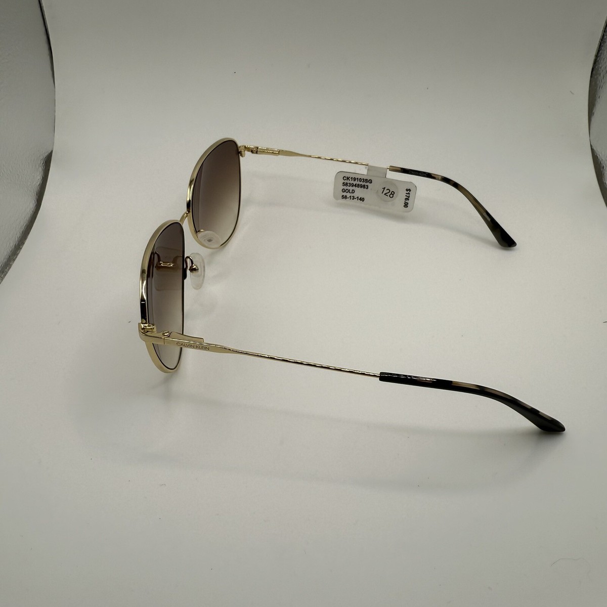 Calvin Klein CK19103SG Gold Aviator Pilot Glasses Women