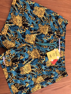 spongebob swim trunks mens