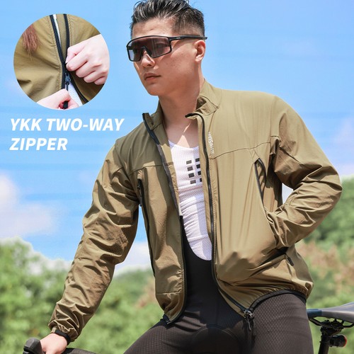 WOSAWE Cycling Windbreaker Unisex Breathable Comfort Wearable Windproof Jackets - Picture 4 of 19