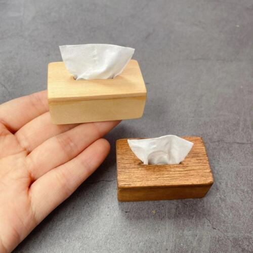 Dollhouse Miniature 1/6 Scale Paper Tissues Box 1/12 Model Accessories Boxes - Afbeelding 1 van 14