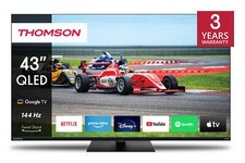 Smart TV 43" 4K QLED PRO 144 Hz DVB T2/S2 Google TV Nero 43QG7C14 Thomson