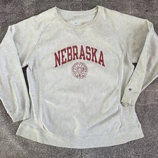 Women's Champion Reverse Weave Nebraska Cornhuskers Crewneck Sweatshirt Sz XL