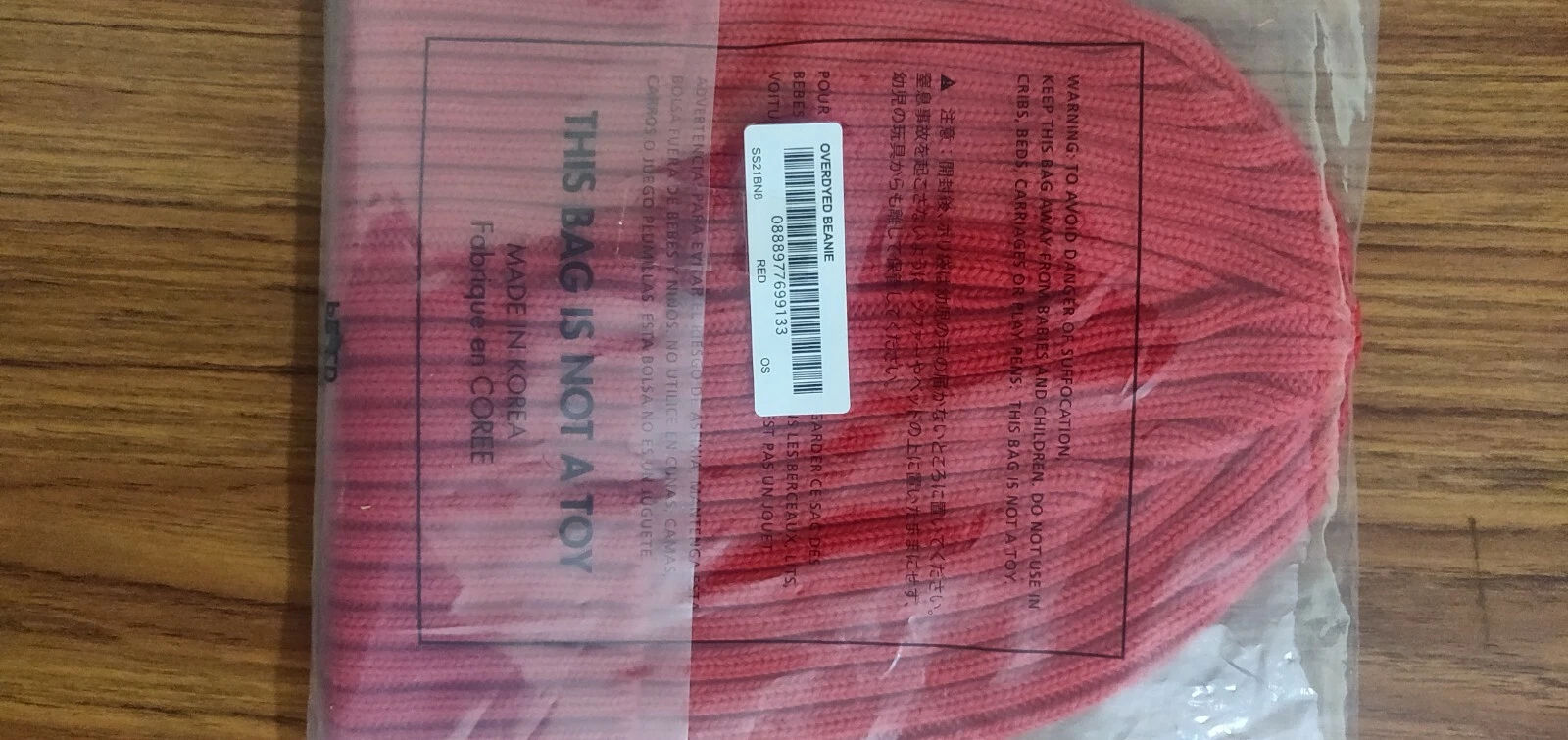 Bonnet Supreme Surteint SS21 ROUGE