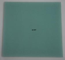 0161.30 - OPALESCENT ROBIN'S EGG BLUE 4" x 4" BULLSEYE 3mm THICK GLASS 90 COE