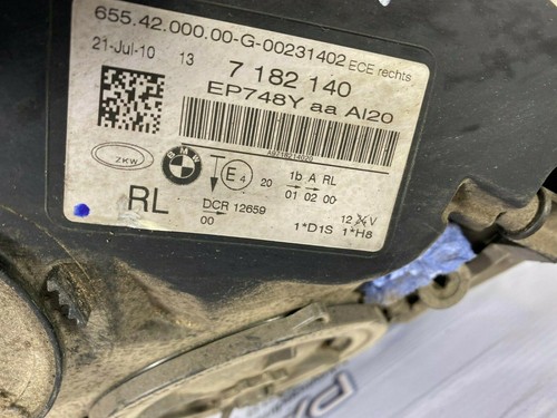 BMW 7 SERIES F01 F02 COMPLETE RIGHT SIDE XENON HEADLIGHT OEM 7182140 - Picture 11 of 11