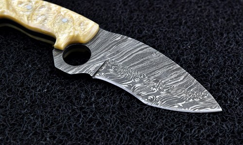 8.5" New Arrivel Custom Handmade Damascus Steel Hunting Skinner Knife Resin. - Picture 3 of 9