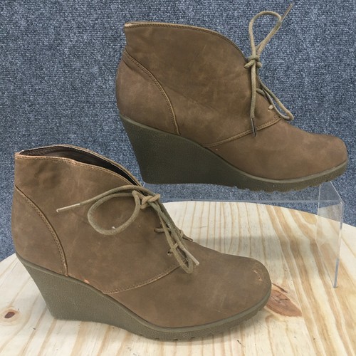 tan platform booties