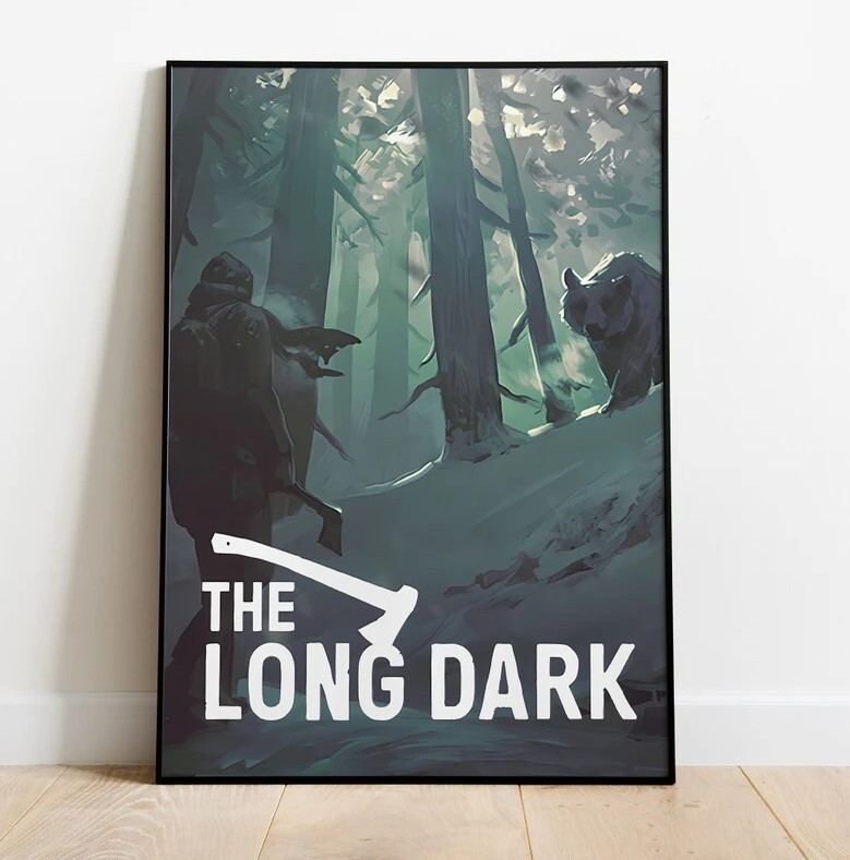 ロングダークポスター 、ウォールアート & ホーム装飾 、サバイバルビデオゲームポスターギフト