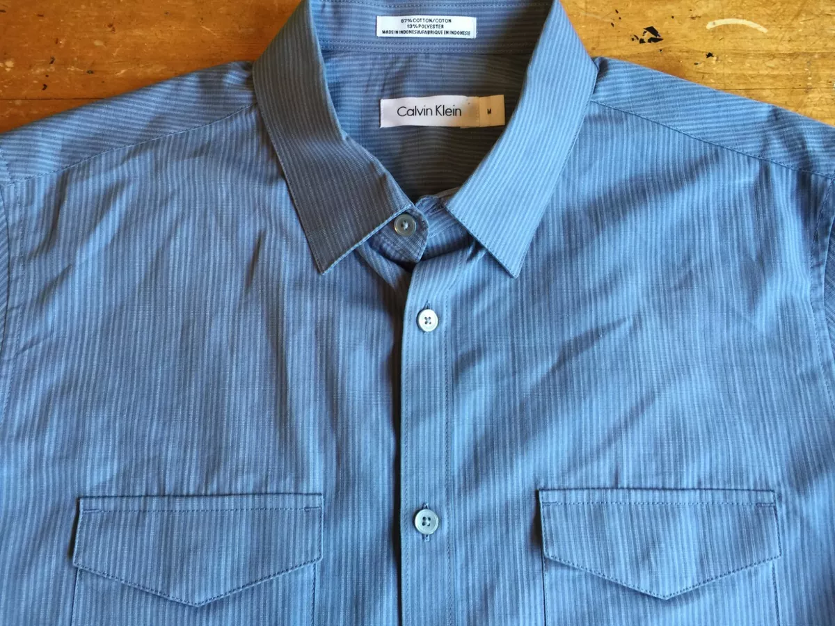 Camisa calvin klein azul sales