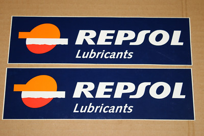 ONE PAIR Large Repsol Lubricant Sticker Racing MotoGP F1 GP Honda 9.75 ...