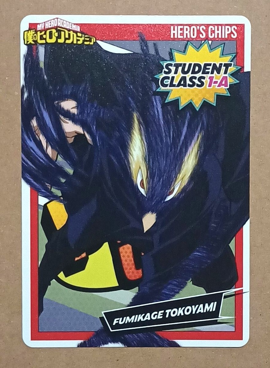プロ職人応援キャンペーン3本まとめ買いで1本無料進呈 人工象牙黒三本巻八角柄仕様 My Hero Academia Hero's Chips Card Fumikage Tokoyami | eBay