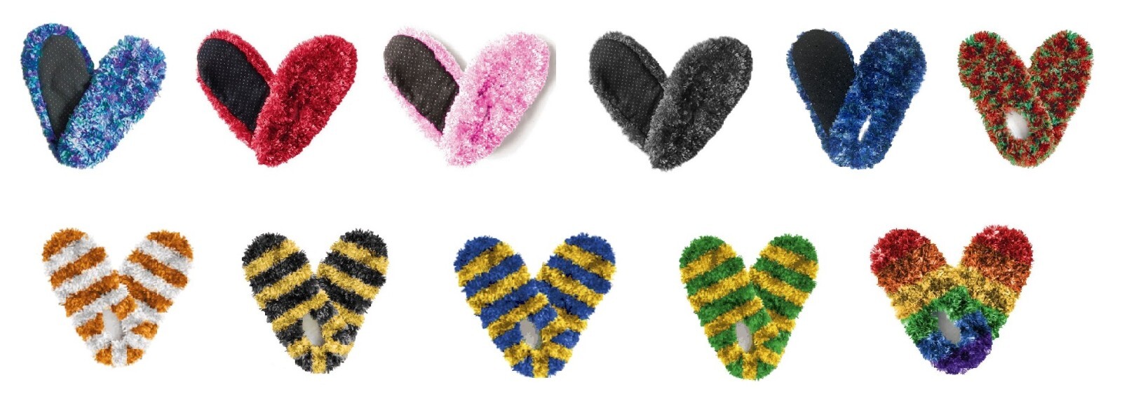 PANTOFOLA D’ORO Red Carpet Studios Pantofole Fuzzy Footies Pinze antiscivolo per bambini maglie