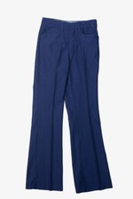 Vintage Pinstriped Dark Blue Pants
