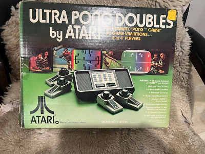 Vintage ATARI ULTRA PONG  DOUBLES game console TV Computer Video arcade system