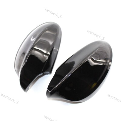 2pcs Glanz Schwarz Spiegelkappe Gehäuse Aussenspiegel Für BMW 3er E90 06-08 LCI