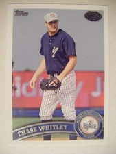 CHASE WHITLEY BRAVES 2011 Topps Pro Debut baseball card TROY RANBURNE AL YANKEES