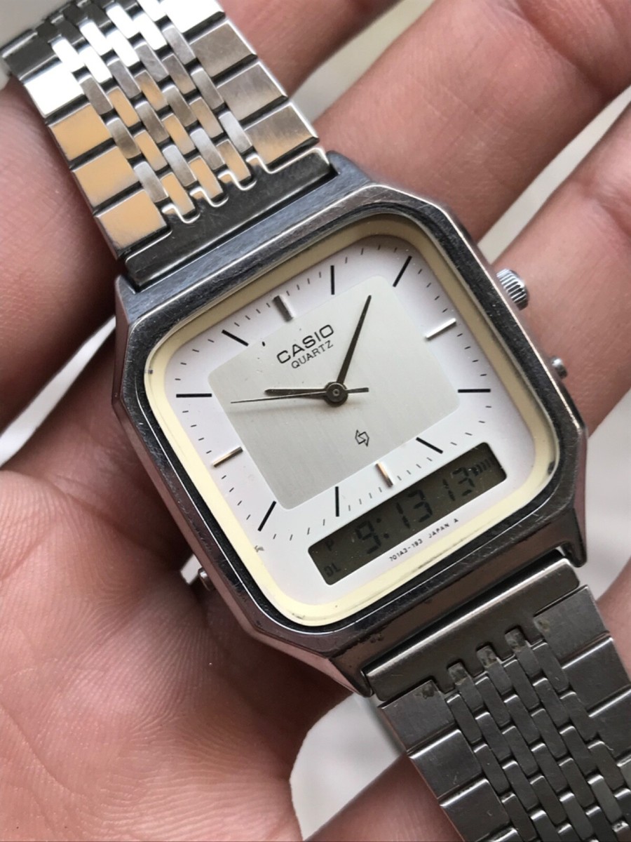 Casio Ana-digi Dual Time Quartz 305 AQ-322 Men's Watch SAL218SAL3