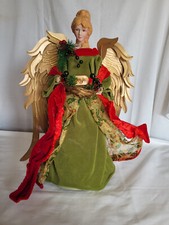 Joy porcelain head Angel tree topper 17"