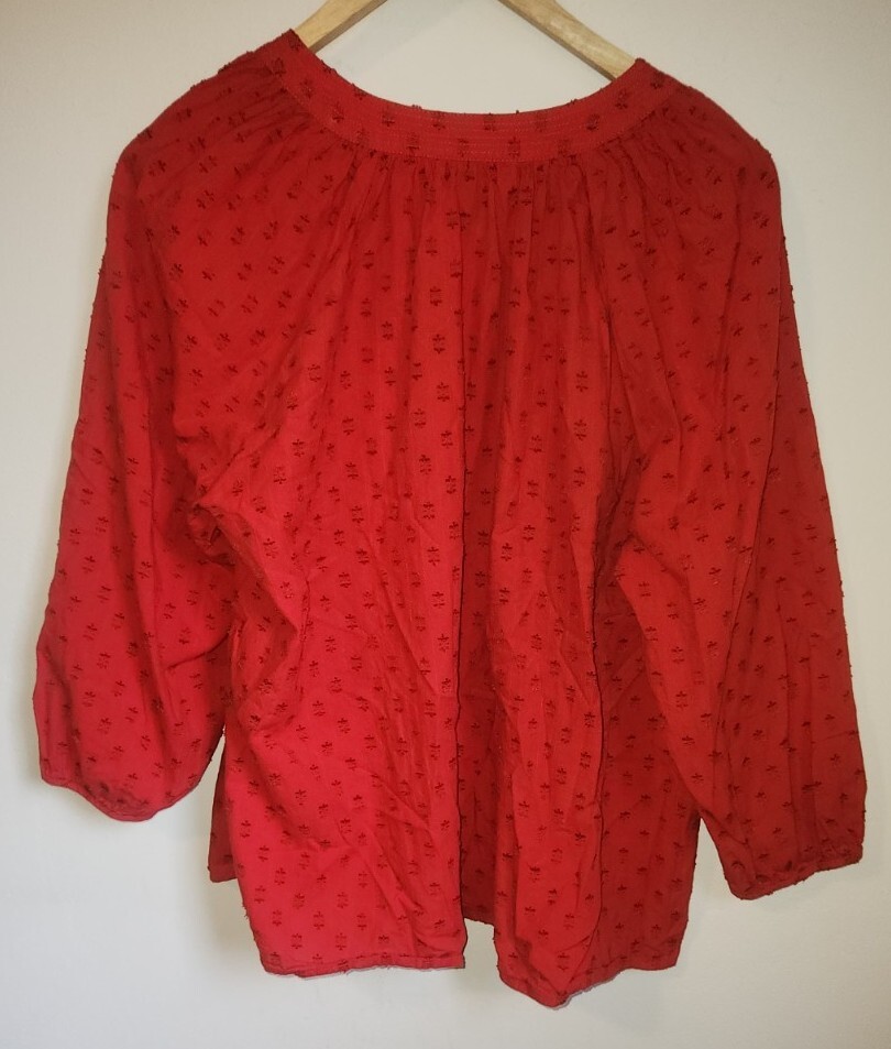 Universal Thread Embriodered Peasant Blouse, Wome… - image 2