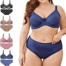 Womens Bras Set Push Up Brassiere Underwire Sexy Lingerie Smooth Bottoms Panties