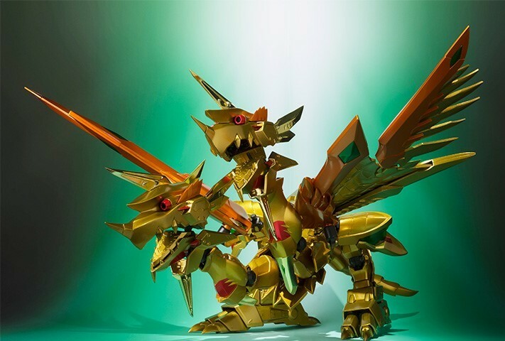 Bandai SDX Superior Dragon Ex-AS SD Gundam Gaiden – Figura In Metallo E PVC, Altezza 8cm | Edizione Limitata Con Placcatura Oro