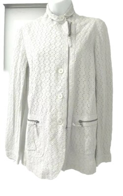Vanessa bruno Eyelet cotton Jacket sz 38 cotton oatmeal wrong sz been in closet 