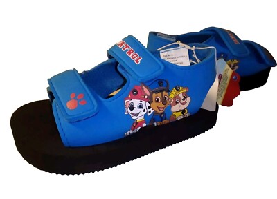  Paw Patrol Toddler Boy's Lightweight Sandals Blue Shoes Nickelodeon Size M 7/8
