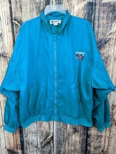 Norwegian Cruise Line Ncl Windbreaker Jacket Size S Green Full Zip Pockets