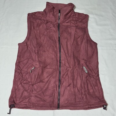 Cabela's Fleece Zip Up Vest Men's M Vintage Camping Hiking Outdoor Zipped Pocket