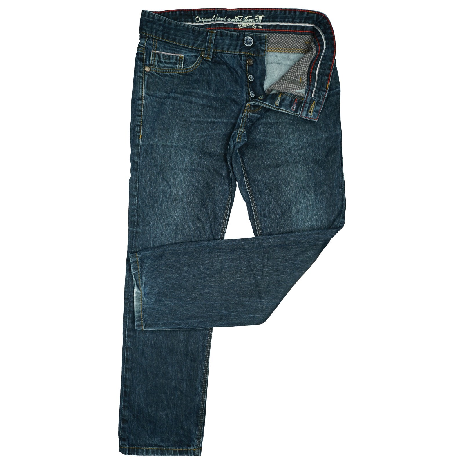 EDC by ESPRIT W33 L30 Jeans Trousers Blue Mens Dragon Fit Straight Leg 33/30 50 L image 2