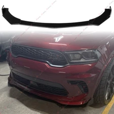 For Dodge Durango SRT Hellcat 2021-2024 Gloss Black Front Bumper Lip Splitter