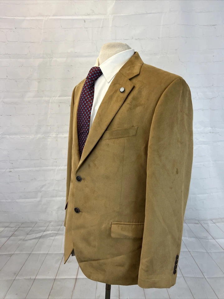 Blazer OTOÑO/INVIERNO Nautica Para Hombre Marrón Claro Sólido 44S $395 Foto 3 de 4