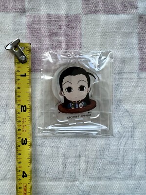 Hunter Hunter HxH Animate Cafe Chibi Chara Acrylic Keychain Stand Illumi Zoldyck