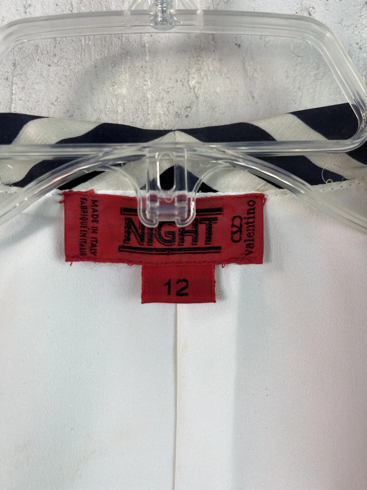 Tuta donna vintage Valentino notte avorio gonna 12 doppiopetto bottoni oro