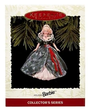 Holiday Barbie NEW Hallmark 1995 Ornament Green and Silver Glamour Like the Doll