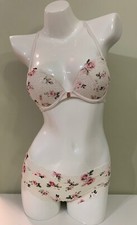 Victoria's Secret PINK Date Push Up Bra 32C  Panty Set Rose