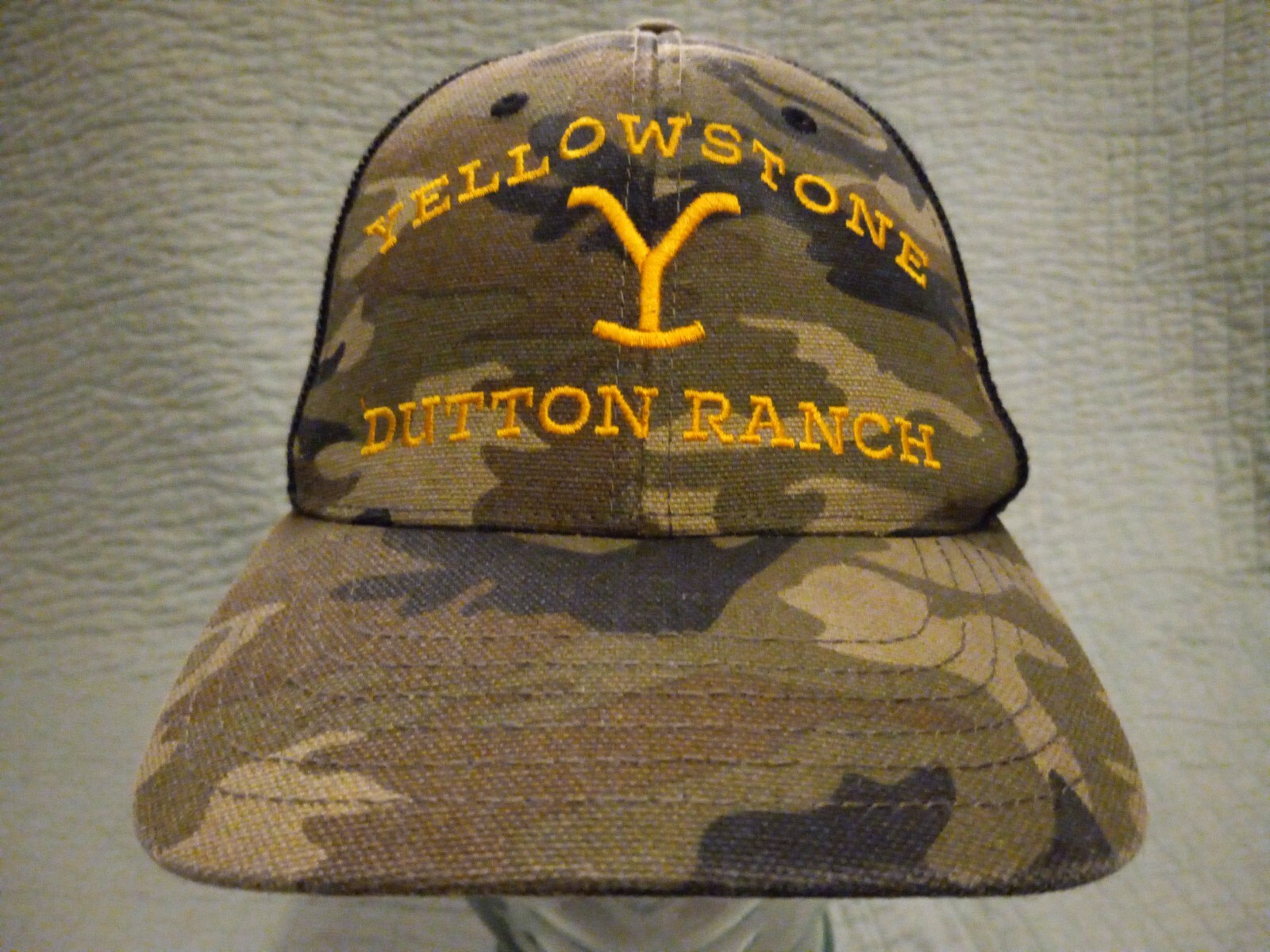 Snapback Meshback Paramount Camo Yellowstone Dutt… - image 1
