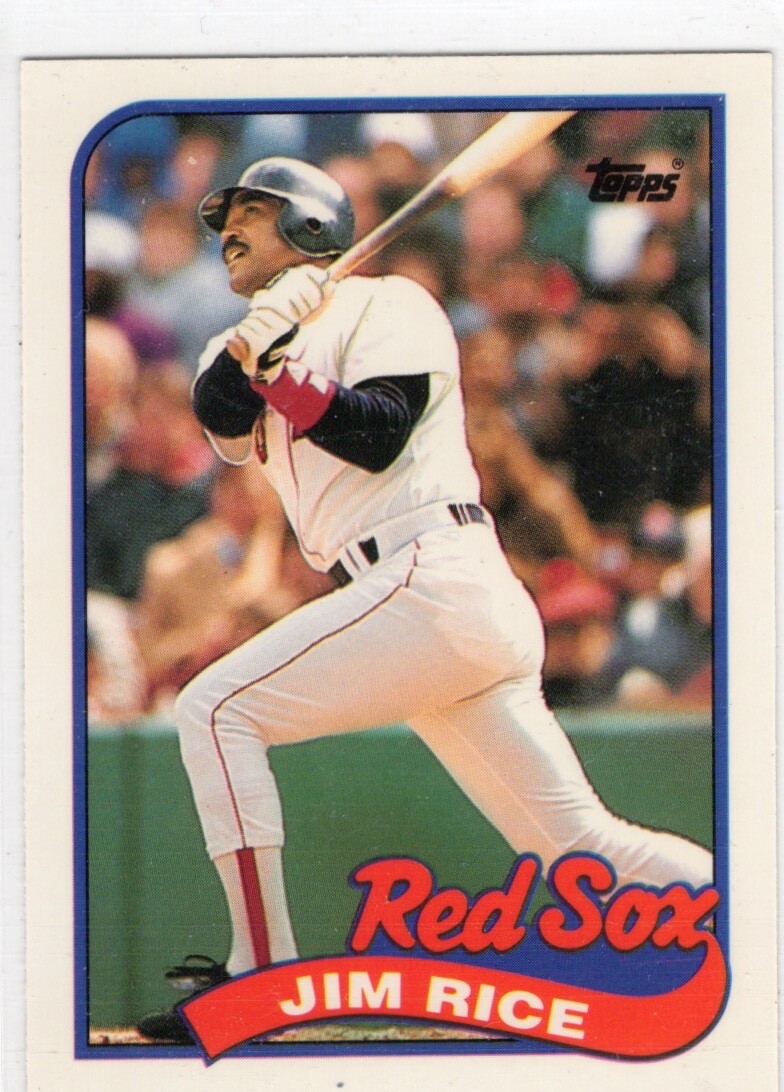 1989 TOPPS TIFFANY JIM RICE GLOSSY #245 BOSTON RED SOX
