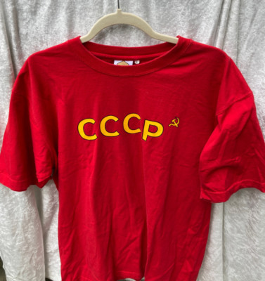 CCCP Golden Dome Russian T Shirt Made in Russia Size L