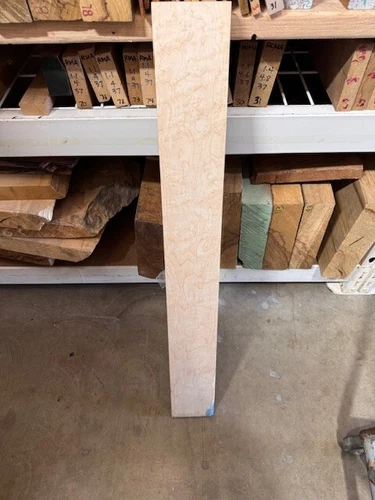 HIGH DENSITY Roasted Birdseye Maple🎸.8"x4.4”x36” Torrefied Thermal KD Neck Fret