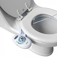 Blue Bidet Attachable Metal Hose Bidet In White Blue Bidet Attachable Metal Hose Bidet In White