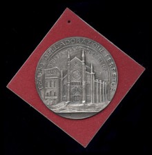 antica placca genova sampierdarena 50° CONSACRAZ.TEMPIO ADORAZ.PERPETUA 1986