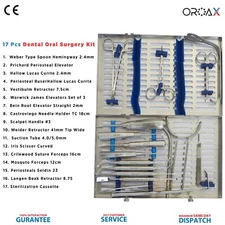 Dental Oral Surgery Instruments Kit 17 Pcs, For Dental Surgical Micro Surgery CE