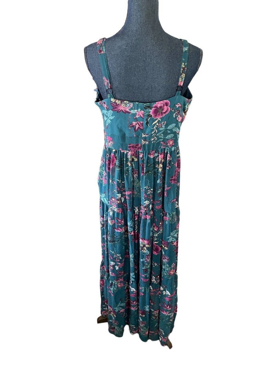 Rachel Rachel Roy Green Floral Long Maxi Dress With Bodice Cutout Size 14 NWT | eBay Rachel Rachel Roy Green Floral Long Maxi Dress With Bodice Cutout Size 14 NWT | eBay