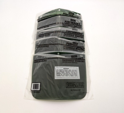 5PC Fibre Metal 4118DGNBP Faceshield Window Dark Green High Performance F300