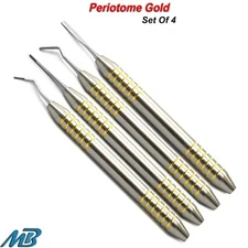 Dental Periotome Gold Periodontal Ligament Tooth Extracting Implant Instruments